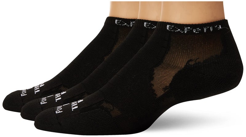 thorlos Experia Thin Padded Ankle Sock, Black, M Size, Pack of 3 - Image 1